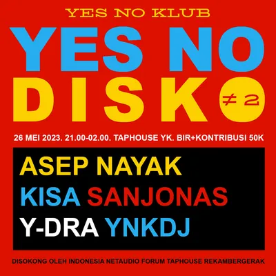 Flyer for YND#02, 26 May 2023