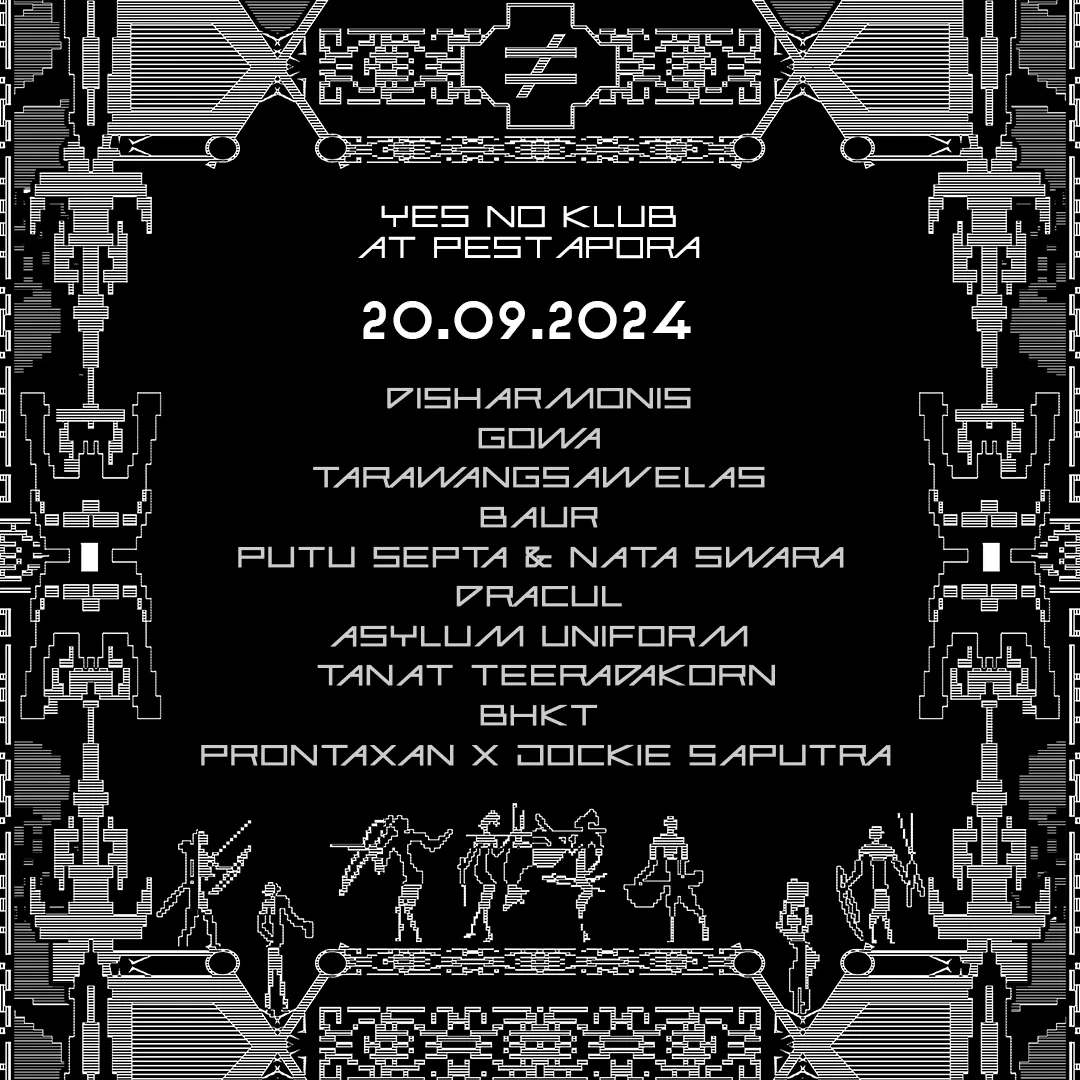 Flyer for Pestapora 2024, 20 September 2024 at Gambir Expo