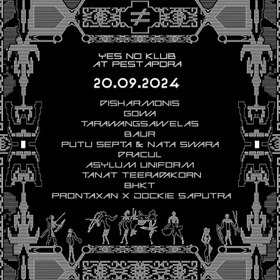 Flyer for Pestapora 2024, 20 September 2024