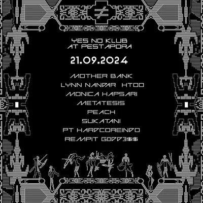 Flyer for Pestapora 2024, 21 September 2024