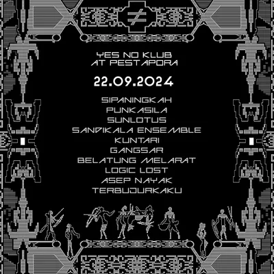 Flyer for Pestapora 2024, 22 September 2024
