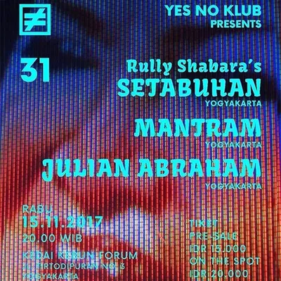 Flyer for YNK#31, 15 November 2017