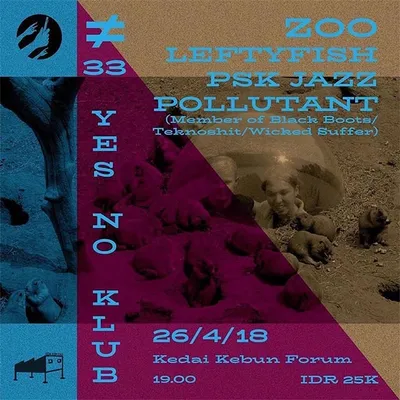 Flyer for YNK#33, 18 April 2018