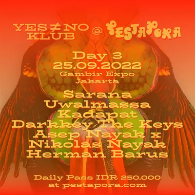 Flyer for Pestapora 2022 3, 25 September 2022