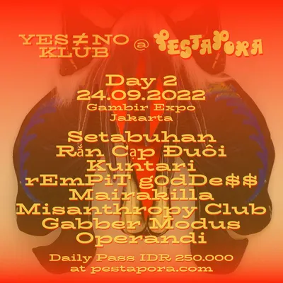 Flyer for Pestapora 2022 2, 24 September 2022
